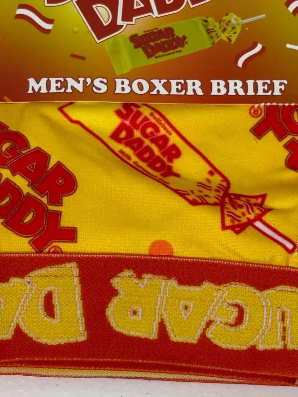 Sugar Daddy Candy Mens Boxer Briefs Size L 36-38 Novelty Underwear NWT